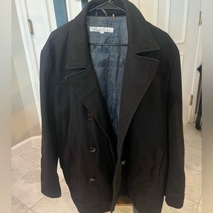Kenneth Cole Button Wool Pea Coat size L